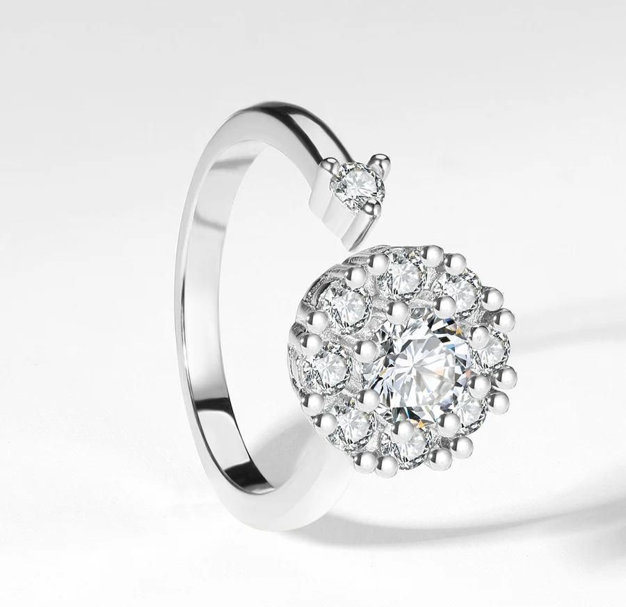 انگشتر ضد استرس نقره کد B1