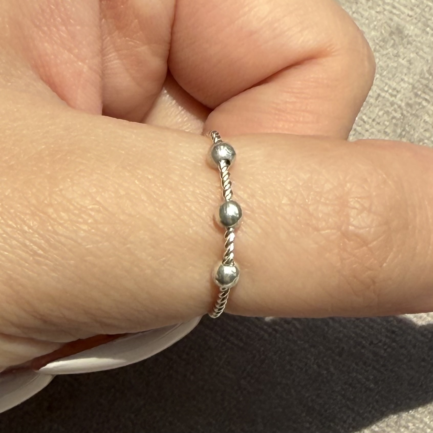 انگشتر ضد استرس تمام نقره ۹۲۵ کد ۲۱