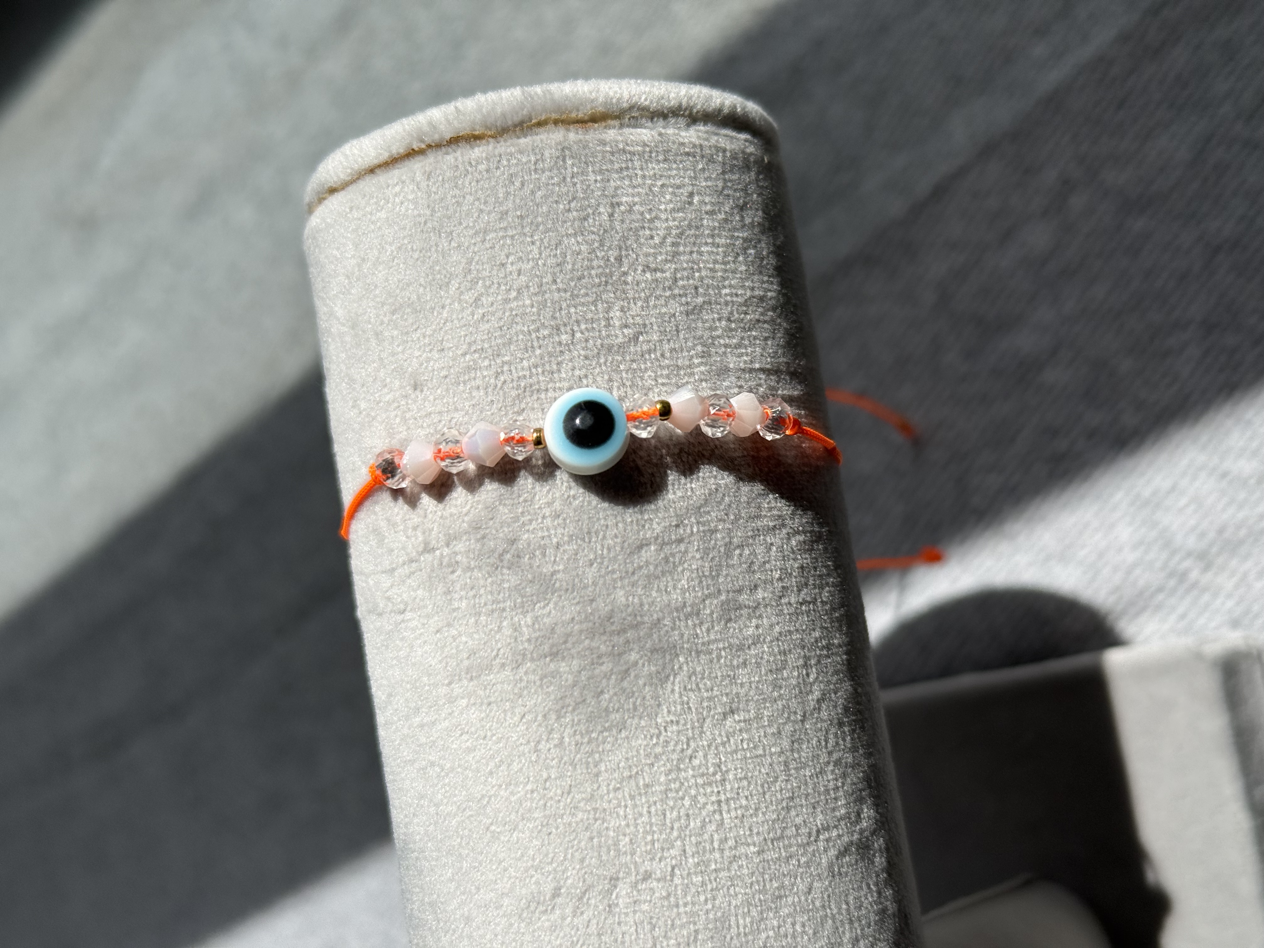 دستبند دستباف نارنجی کد ۳۹